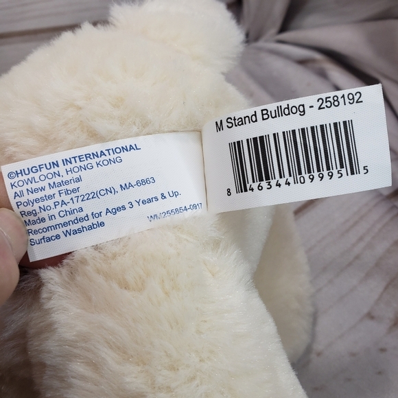 Hugfun Valentine Puppy Love Bulldog Pug Dog Plush Stuffed Toy 14 Inch 2017 - Picture 11 of 12